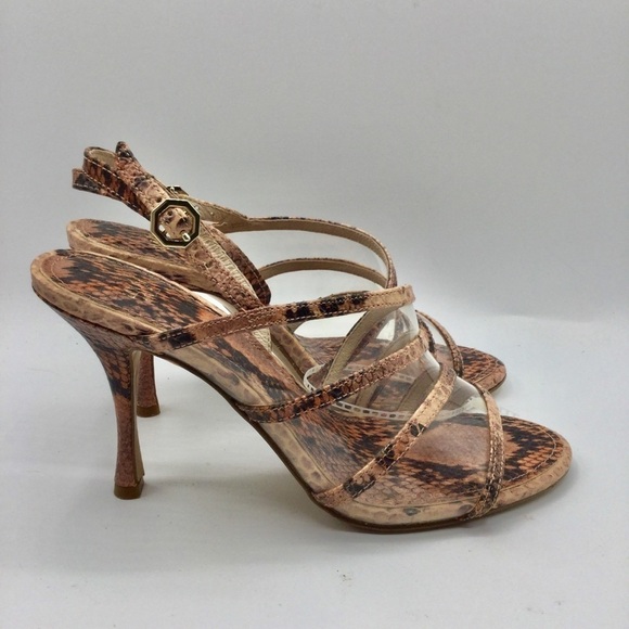LOUISE Et Cie Nabila Snake Print Strappy Sandal Swifty Size 7 - Picture 7 of 9